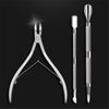 Stainless Steel Nail Art Cutter Scissor Cuticle Clipper Pusher Dead Skin Remover Kit Manicure Pedicure Tools Nails Set