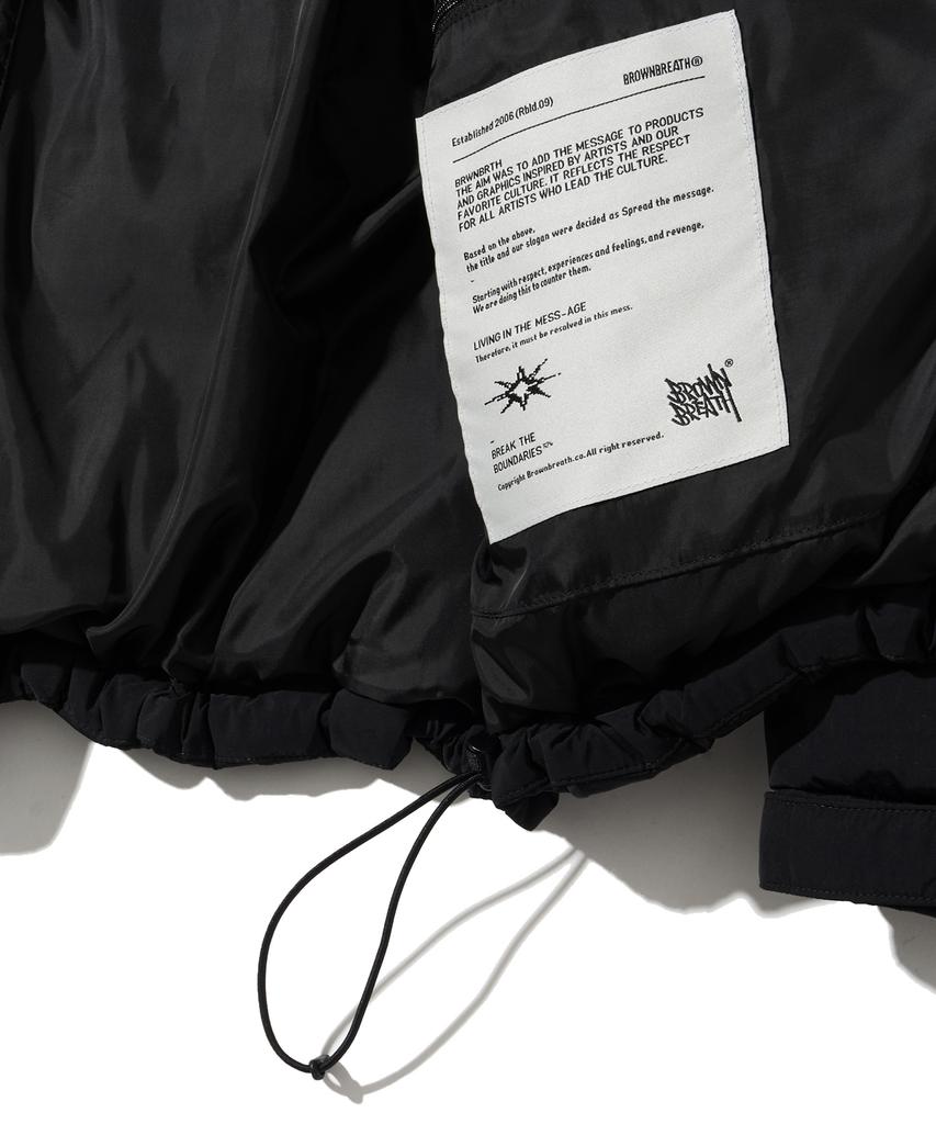 BROWNBREATH Line Down Hoodie Puffer - Black