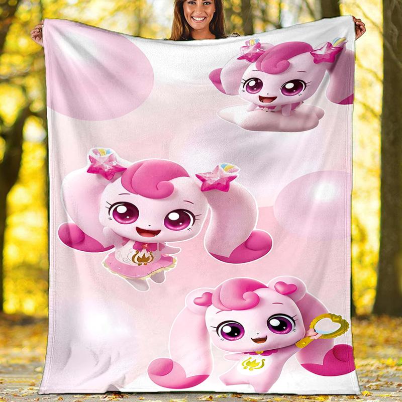 1pc Catch Teenieping Magic Sweethear2 Theme Blanket - Digital Print, Polyester, Cozy for All Seasons, Perfect for Outdoor, and Travel