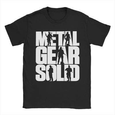 Mens Metal Gear Solid Game T Shirts 100 Cotton Tops Funny Short Sleeve O Neck Tees Birthday Present TShirts