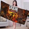 Shooting Game D-Doom Microfiber Blanket Quick Drying Beach Towels Oversized Printing Super Absorbent Pool Towel Blanket
