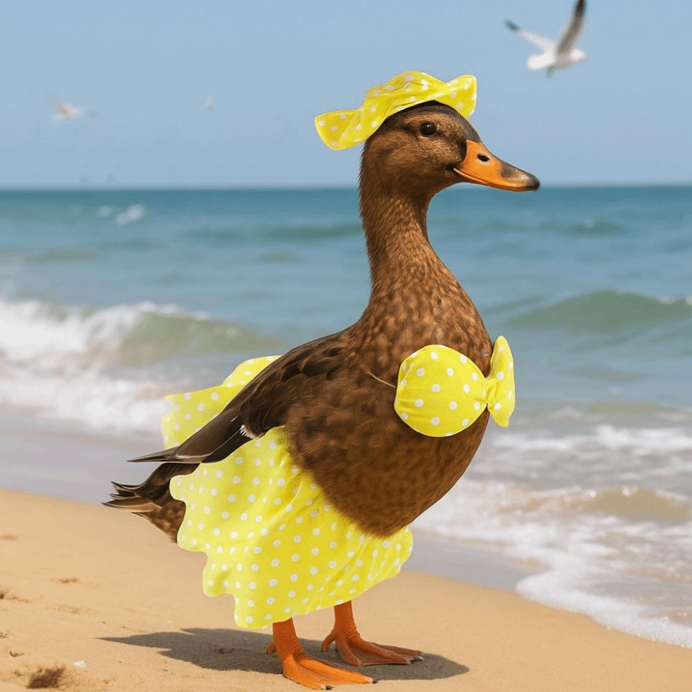 Slavnostní husí bikiny kostým Novinka Verandový husí outfit Kachní husí bikiny Zahradní dekorace