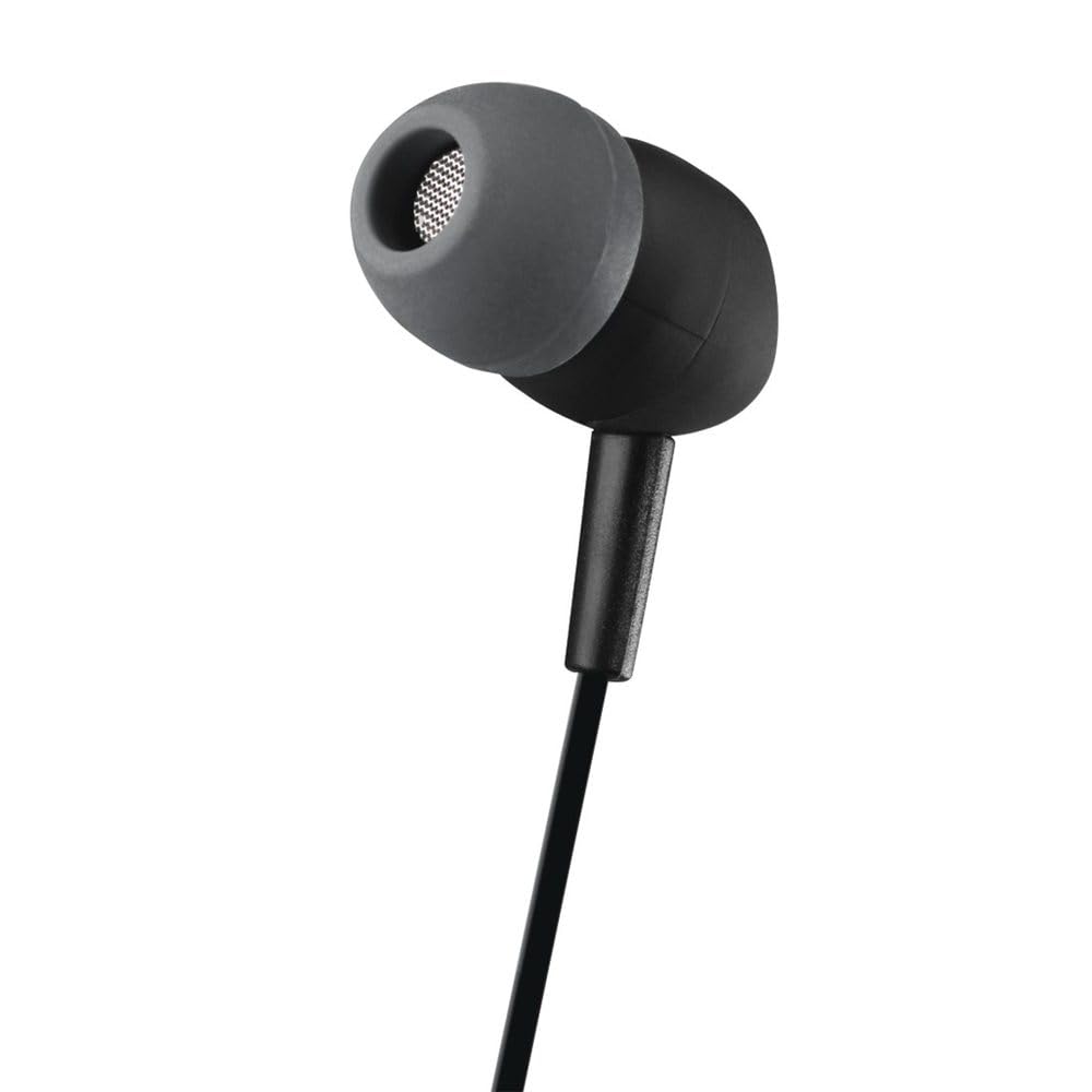 Hama Germany Kooky Black Wired Earphones with Mic, 3.5mm, Officially Imported
