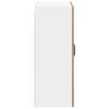 Wall Mounted Glass Cabinet LUCCA Artisan Oak 60 x 31 x 80 cm