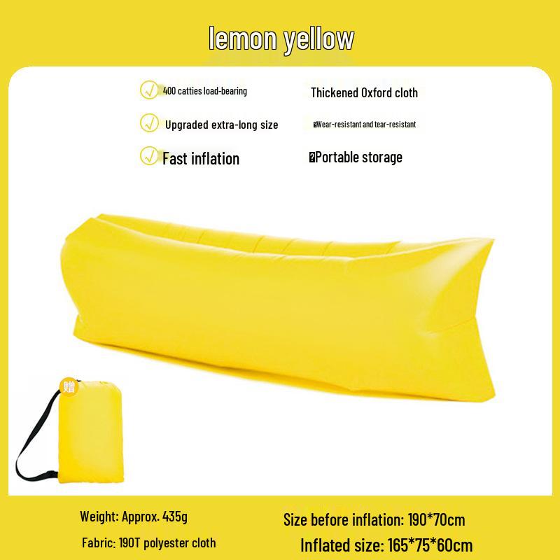 Aufblasbares Outdoor-Liegesofa - Tragbare Luftmatratze für Camping & Musikfestivals