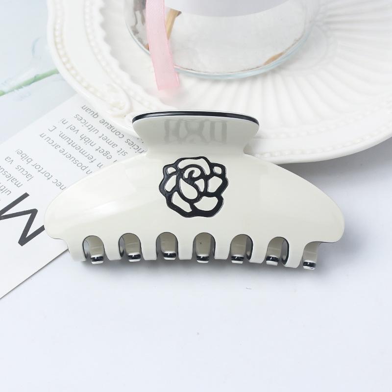 1pc simple small fragrant style letters lazy elegant temperament grip fashionable retro vinegar board hair grip