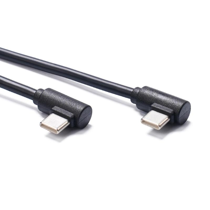 90 Degree Angled Type C Charging Cable 3A Quick Charging Cord For Mobile Phones Gaming Consoles And Portable Electronics