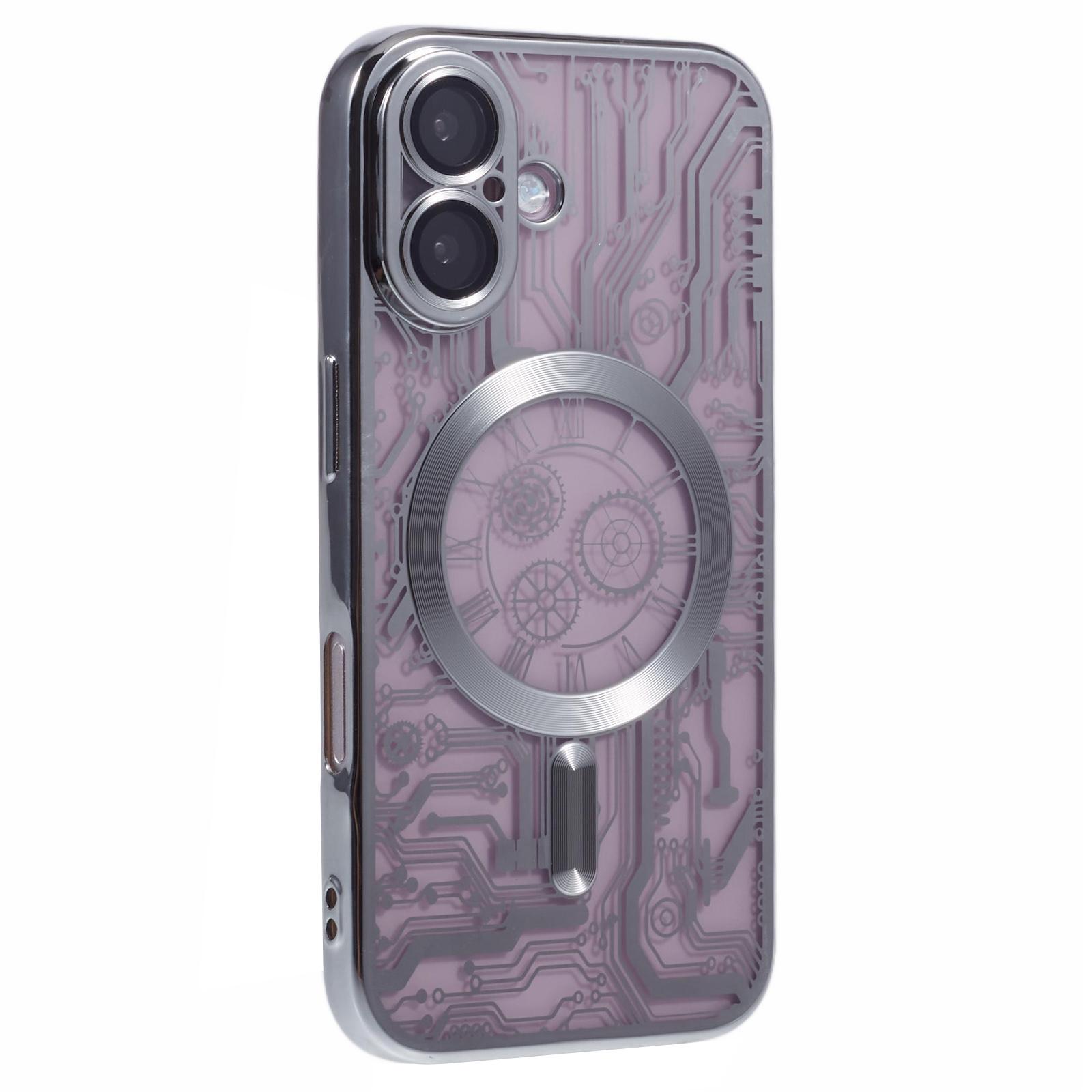 

Чохол серії AR для iPhone 16, сумісний з MagSafe Gear Design, TPU, з плівкою для об єктива