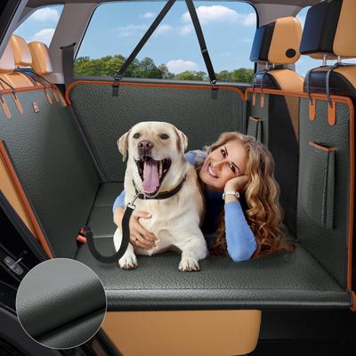 Coprisedile per Auto per Animali in Ecopelle a Prova di Graffio Impermeabile Tappetino per Sedile Posteriore per Cani Protezione Ampia per Sedile Posteriore per Auto SUV Camion Accessori