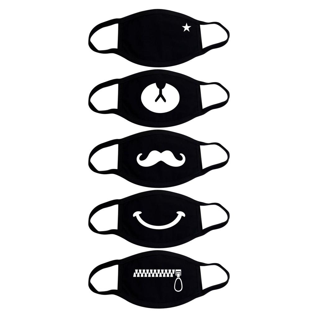 European-American Cute & Funny Halloween Printed Cotton Face Mask for Adults, Dustproof.