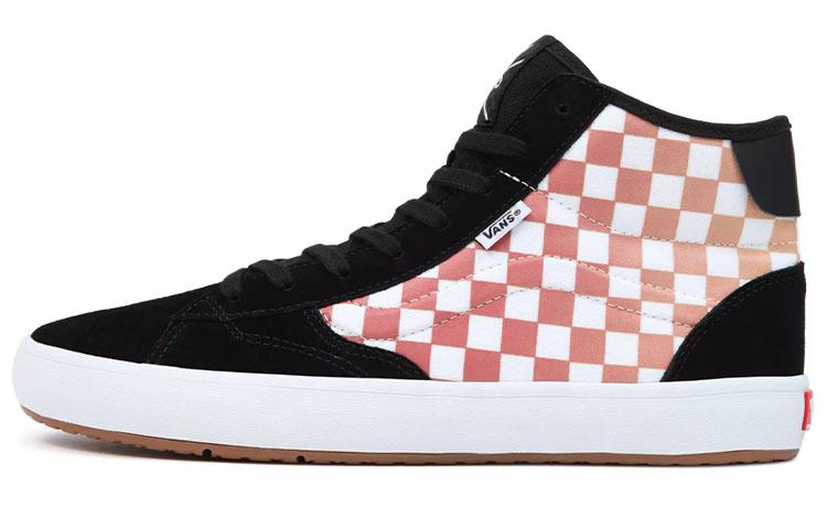 The Lizzie Vans Black Multi-Color Checkerboard VN0A4BX1BML 35