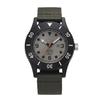 TRIWA Men's & Women's (Unisex) Watch with Recycled Canvas Strap, Khaki and Black, Made In Japan, TFO221-CL150912-J, TIME FOR SUB OCEANS CAMP, Authenti