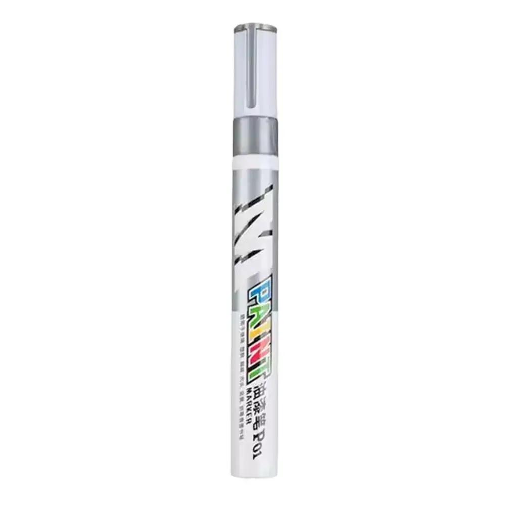Car Paint Scratches Repair Brush Pen Waterproof Water Cars Paint Care Tread Tire Pen Tire White Waterproof Wheel Marker Oil I9W4