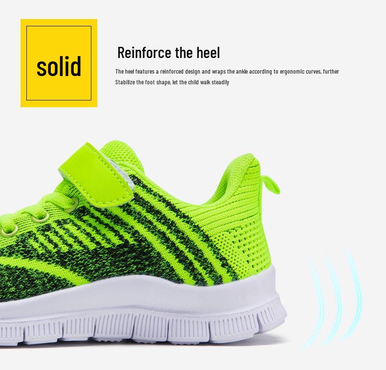 Baskets d'été respirantes en Flyknit colorées pour enfants pour l'école - Tendance et confortables pour garçons et filles