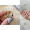 Stylish Geometric Copper Ring For Women Adjustable Open Design Unique Fashion Accessory