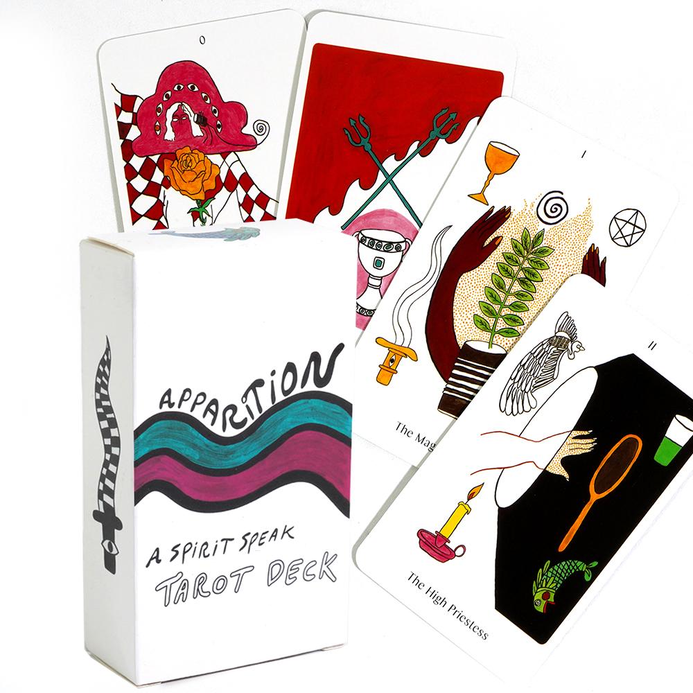 10,3*6cm Apparition Tarot Deck Spirit Speak Serie Bunte Welt des Apparition Oracle Crafting Tarot Archetypen für Anfänger