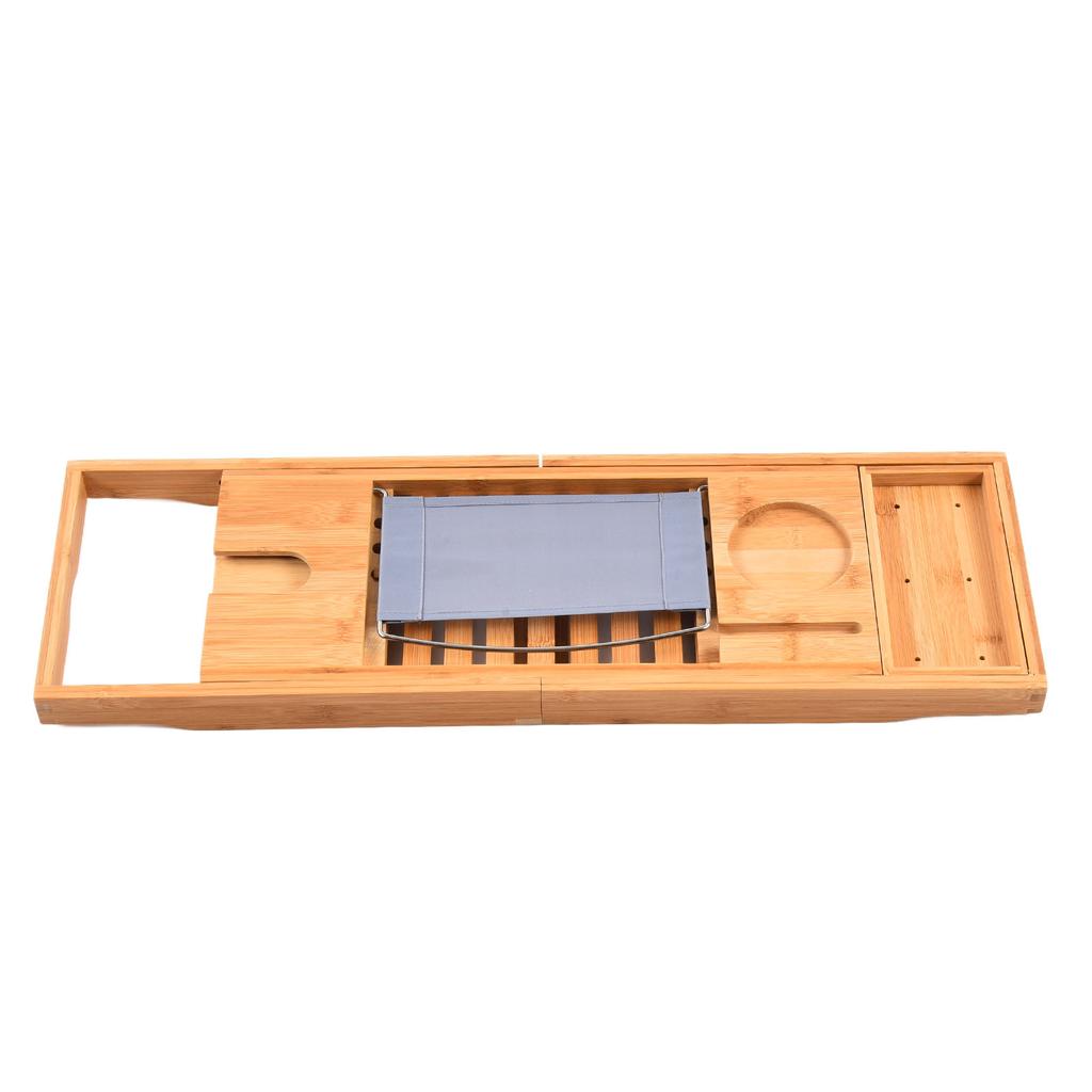 69.5x22.5cm Bathtub Tray Bamboo Simple Retractable Sturdy Bath Holder for Home Bathroom Bath Tray Bathtub Tray  Bath Tray