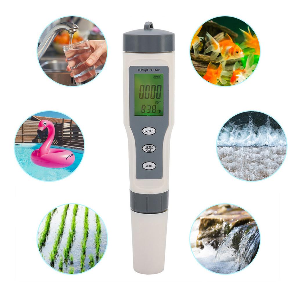 3 In 1 Portable Digital TDS PH TEMP Meter Water Quality Tester Purity Test Pen