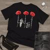 Peace Love Remember Red Poppy Flower Soldier Veteran Day Unisex Black T-Shirt