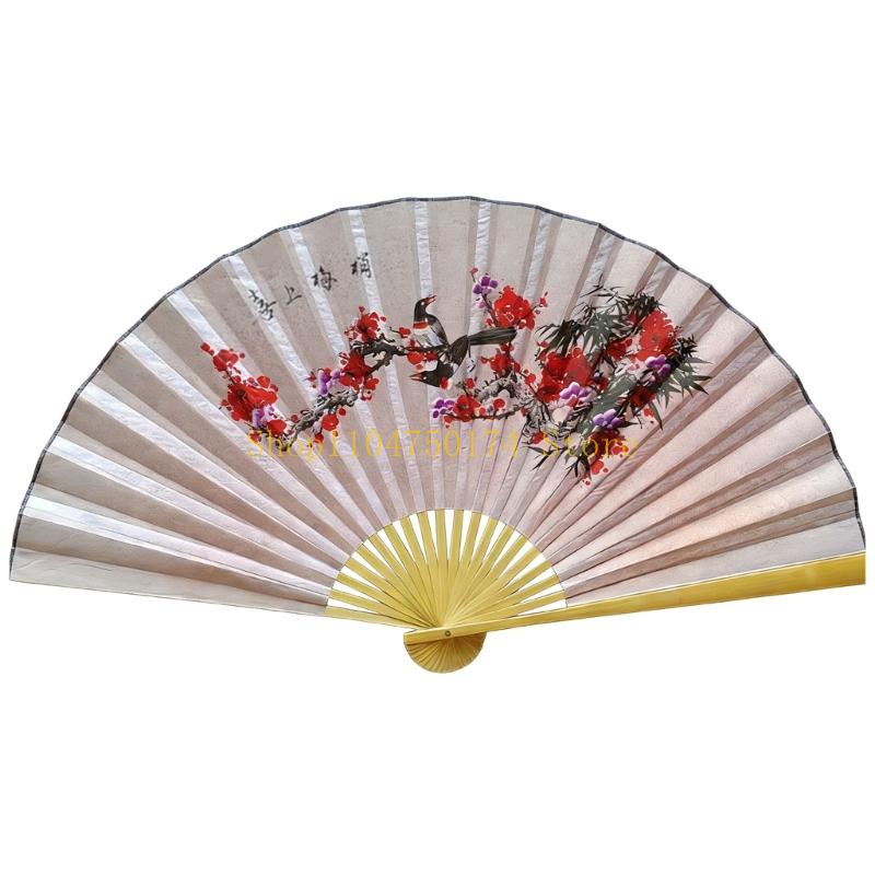 Velký dekorační závěsný vějíř Tradiční skládací bambusový vějíř pro nástěnnou dekoraci nejlepší prodej