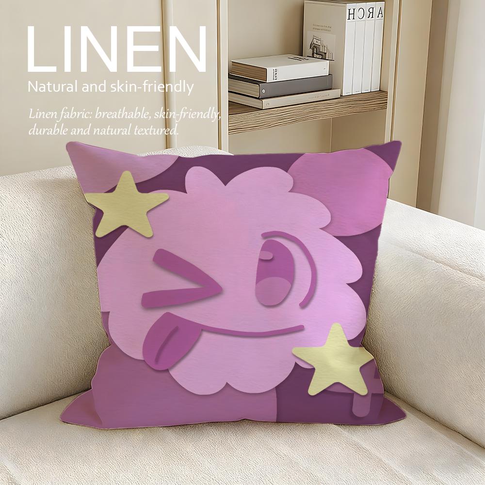Cute  Lumi Puff Cushion Cover Pillowcase Set Pcs x x Breathable Washable Sofa Cushion Cover