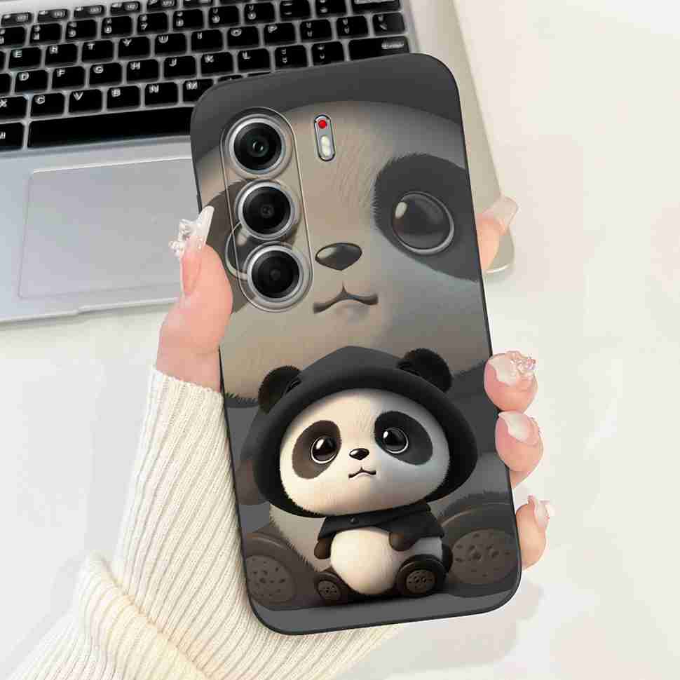 For Tecno Camon 40 Pro 5G 6.78" Case Cartoon Panda Astronaut Soft Silicone Matte Cover For Tecno Camon 40PRO 5G Phone Shell