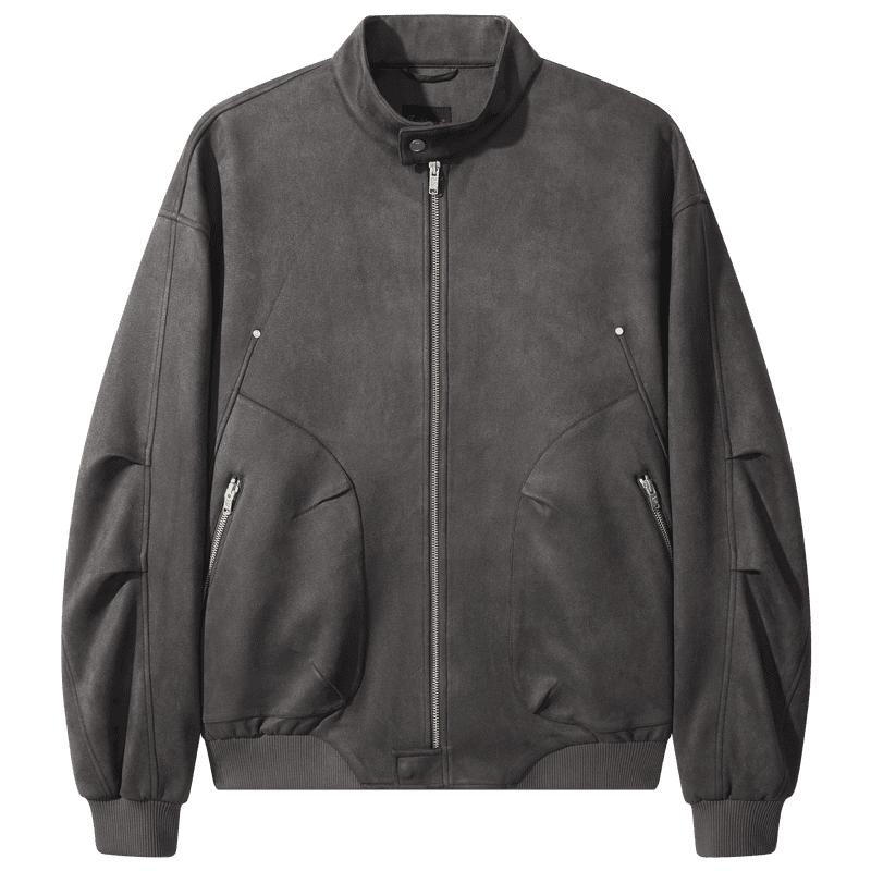 

CABBEEN Men s Faux Suede Motorcycle Jacket 3XL