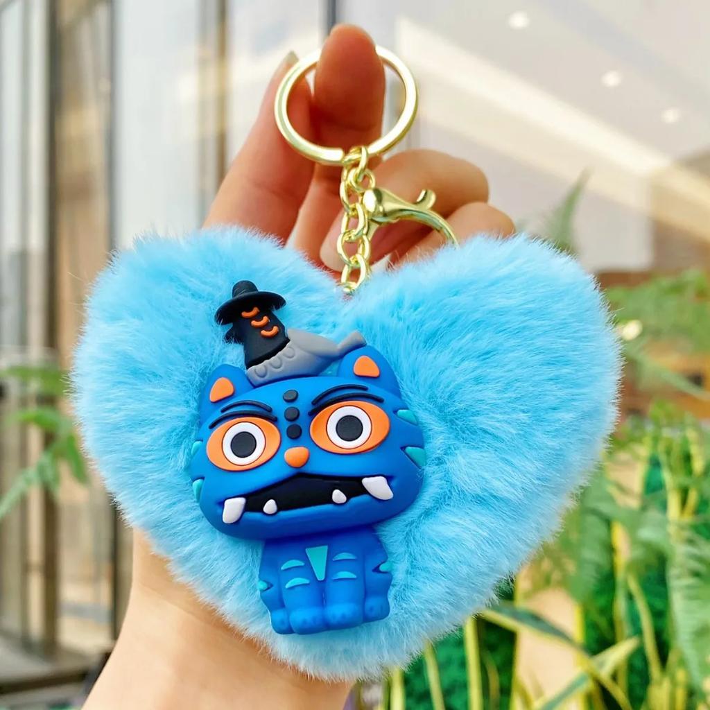 -Portachiavi Peluche Gruppo Witch Hunter - Ciondolo Gruppo di Ragazze Popolare K-POP, Giocattolo Periferico Trendy, Ornamento per Borsa, Peluche