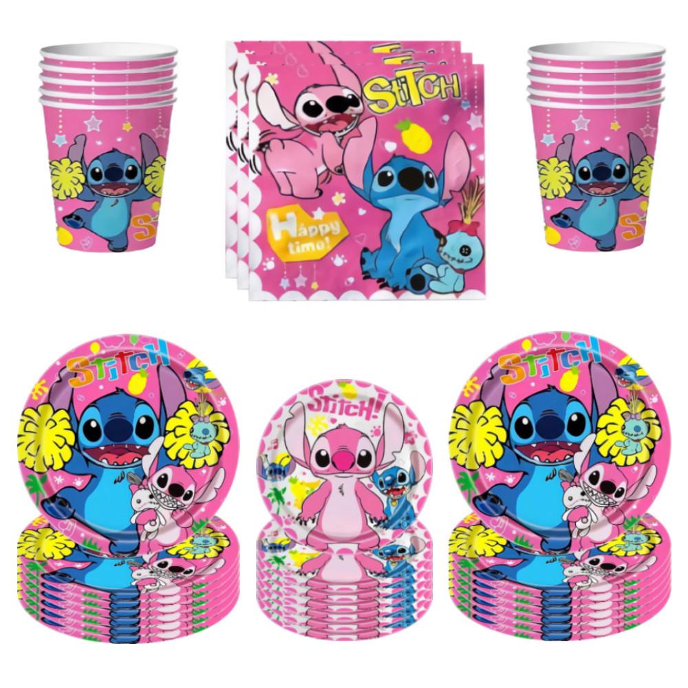 Lilo Birthday Stitch Party Paper Tableware Decor Children Event Celebration