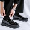 Men's Round Toe Patent Leather Shoes for Business, Formal, and Wedding.