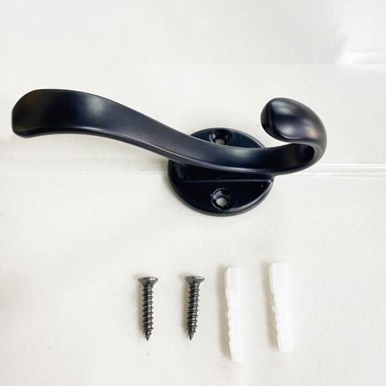 Coat Hook Corrosion-Resistant Wall Hooks Space Saving Upper And Lower Hooks for Bathroom Kitchen Bedroom