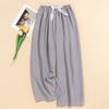 Women's Casual Fashion Sleep Pants Striped Loungewear Pants Wearable As Outerwear High-Waisted Pants