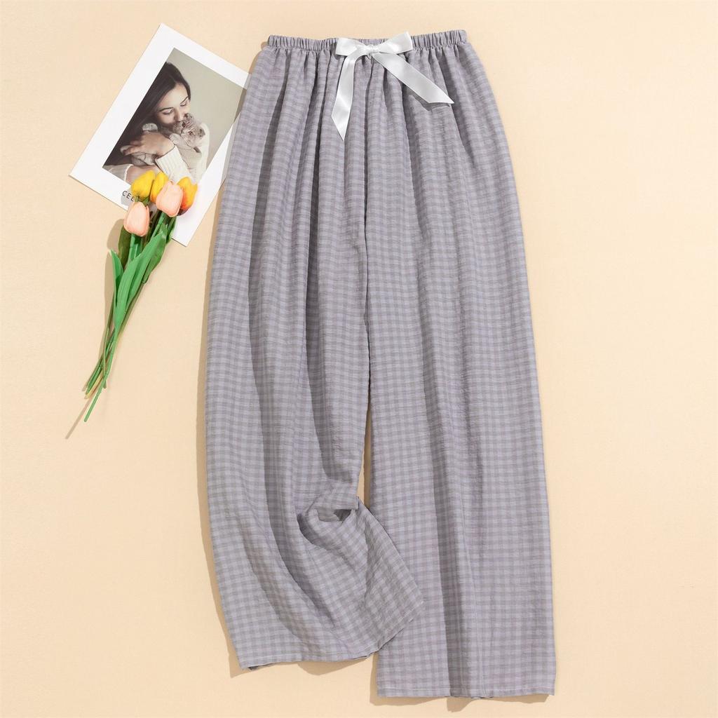 Women's Casual Fashion Sleep Pants Striped Loungewear Pants Wearable As Outerwear High-Waisted Pants