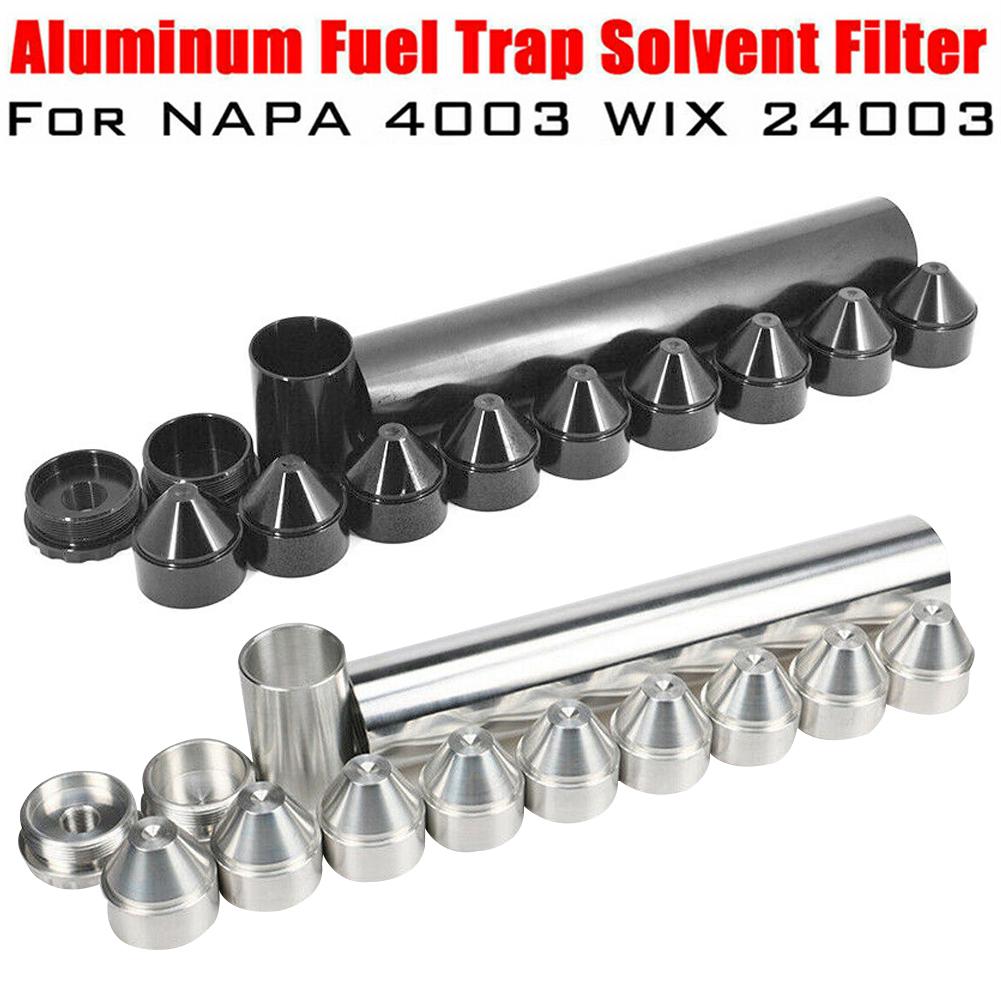 Black 1//2-28 Car Solvent Trap Spiral Single Core Car Fuel Filter Car Used Aluminium Alloy Fuel Filter for NAPA4003 WIX 240031.70 Fuel Trap Solvent