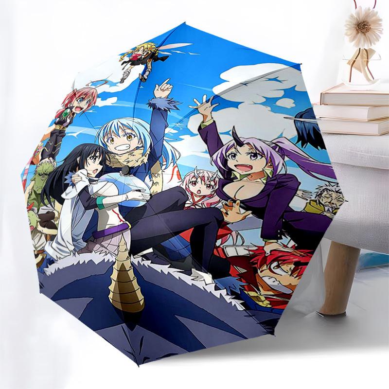 1pc Angel Beats! Outdoor Umbrella - Automatic Opening/Closing, Portable 3-Fold Design with 8-Bone Iron Frame - Perfect Gift for Fans, Travelers, Daily
