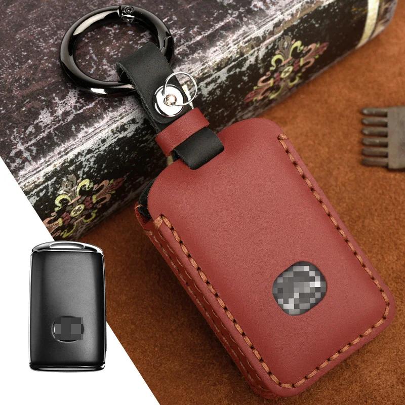 Moulures Intérieures Chaudes Protecteur en Cuir Véritable pour Mazda 3 6 Cx30 Cx9 Cx5 Cx8 MX5 MX30 X5 X9 Ss30 Housse Coque Porte-Clés