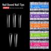Cross-border Transparent XXXL Nail Art Tips & Stickers, 240 Pcs Full Cover, Super Long Water Pipe Design