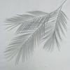 Artificial Plastic Palm Leaves Three Pronged Greenery Wedding Props Photography