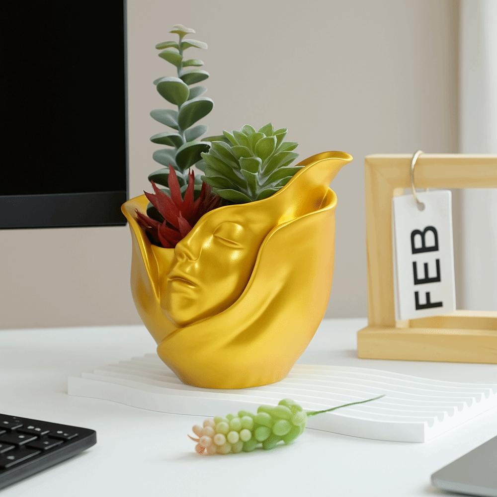 European Style Character Plant Pot Aesthetic Hydroponic Flower Holder Flower Pot  Dried Flower