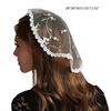 Bridal Veil Bachelorette Party Decorations Bride To Be Gift Bridal Shower Wedding White Single Layer Lace