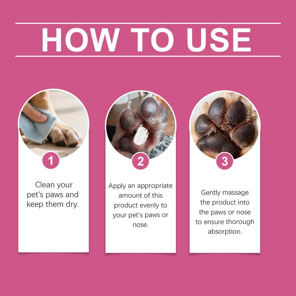 Dog Cream And Pet Moisturizing Cream Care For Dry And Cracked, Reducing Damage To From Hot Roads And Snowy Days Pad & Nose Balm Dry Pad Moisturizer