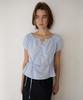 AMONG A Stripe Button Blouse_Light Blue