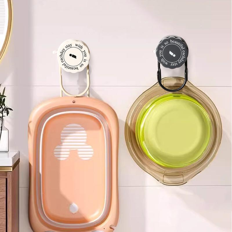 Badezimmer Saugnapfhaken Wandmontiertes Aufbewahrungsregal Badewanne Becken Haken Aufhänger Zuhause Küche Badezimmer Wandhaken