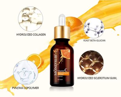 Mond'sub Vitamin C Aufhellendes Lifting Gesichtsserum mit (3-O-Ethylascorbinsäure) für Aufhellung, Faltenreduktion, sichtbare Straffung, Reduzierung von Hyperpigmentierung