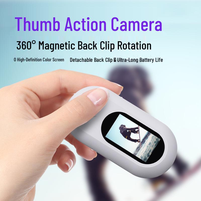 Cross-border Thumb Action Pet Cam: Vlog, Direct Record, Sports & Cycling Collar Camera