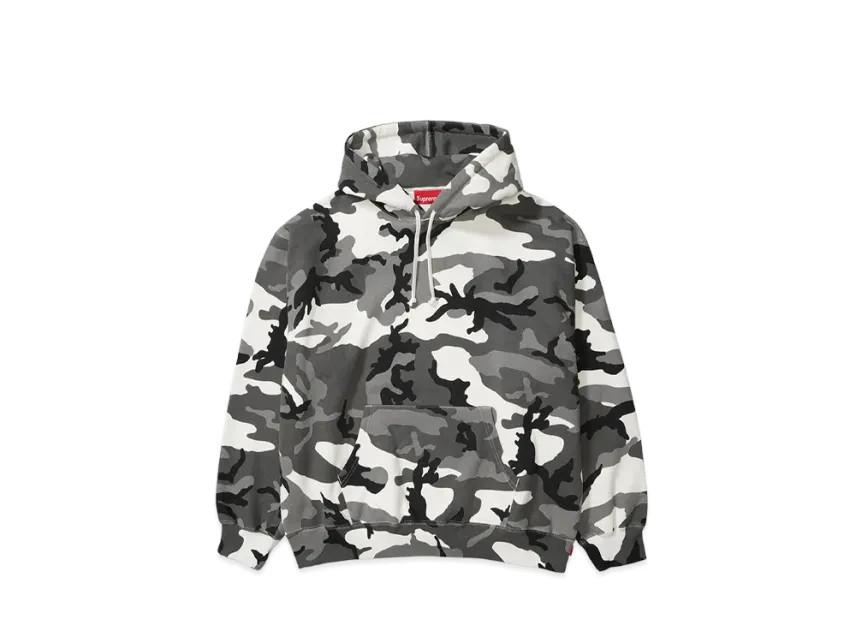 Supreme Felpa con cappuccio e applicazione in raso (26SS) """Camo Neve"""