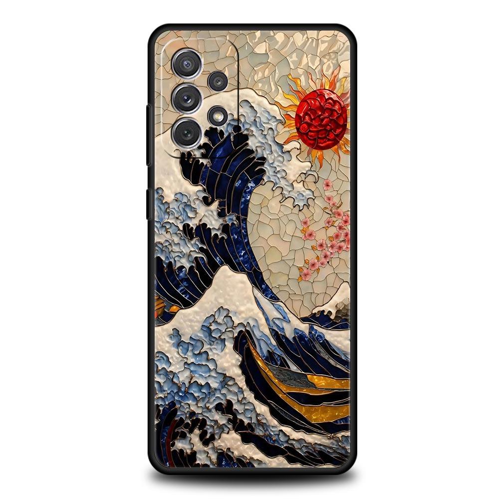 Japanese Style Art Japan Phone Case for Samsung A17 A13 A15 A25 A35 A51 A55 A71 A21S A11 A31 A41 A23 A53 A73 5G A03S A05s Cover