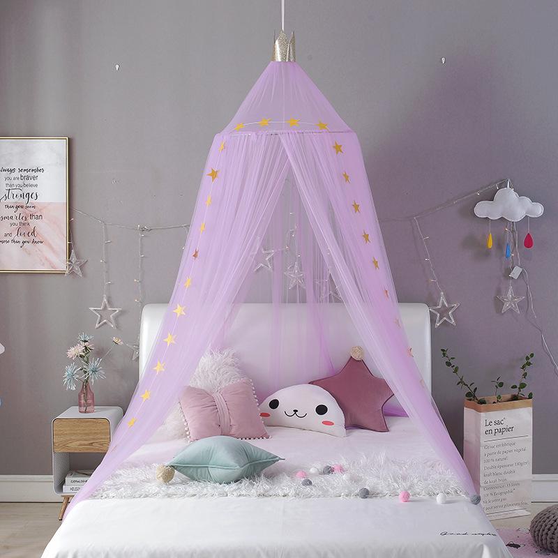 Children's Princess Bed Canopy Mosquito Net Tent – Creative, Breathable Hanging Dome Bed Curtain