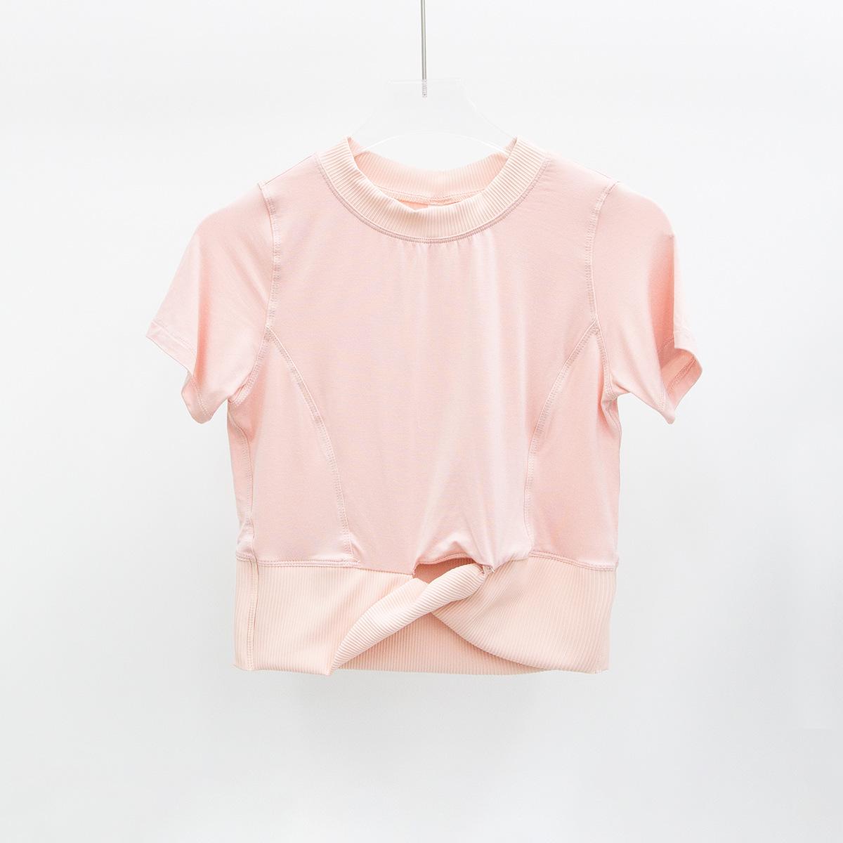 Women s Breathable Modal Sporty Crop Top - Slimming Yoga & Running Tee S