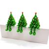 Bunter 3D-gedruckter Weihnachtsbaum Lustige grüne Weihnachtsdekoration Einzigartige mehrfach bewegliche Figuren Weihnachtsfeier